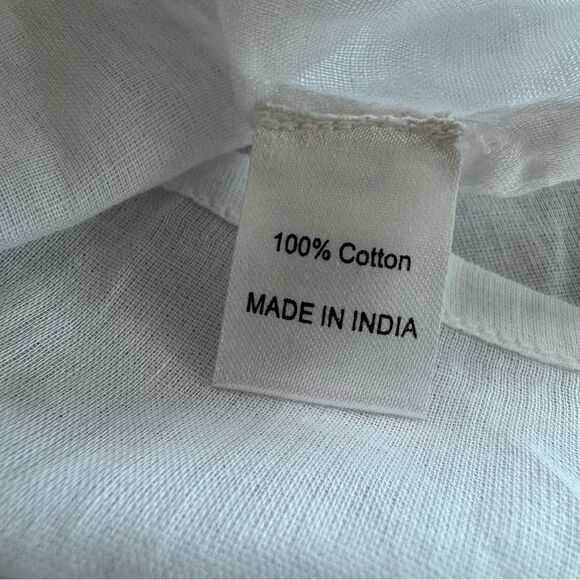 Banjanan Ira Maxi‎ Dress XS Lightweight Cotton Flutter Sleeve Pockets Floral - Picture 10 of 11